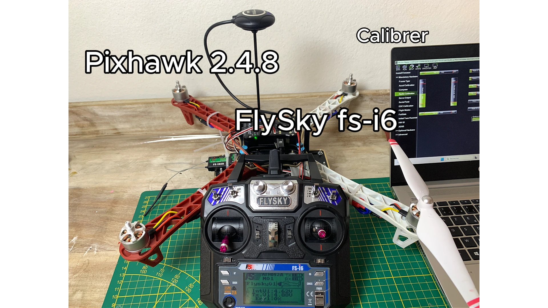 Calibrer une radiocommande FlySky avec un contrôleur de vol Pixhawk